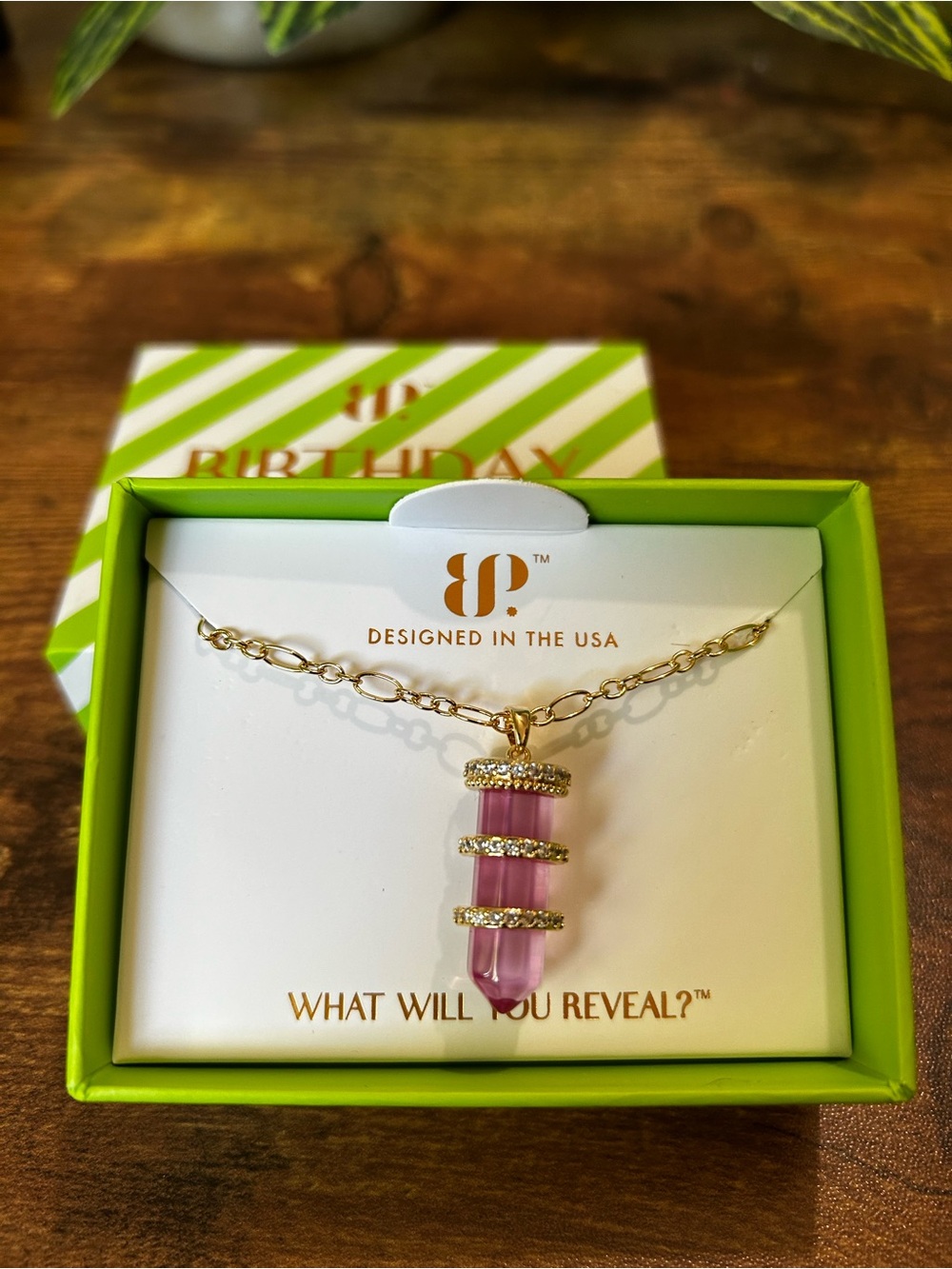 Bomb Party August 2026 “Garden Party Dreams” Gold Necklace